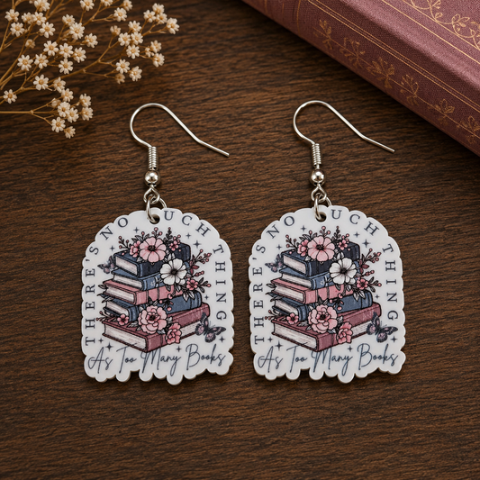 Earrings - There's No Such Thing As Too Many Books